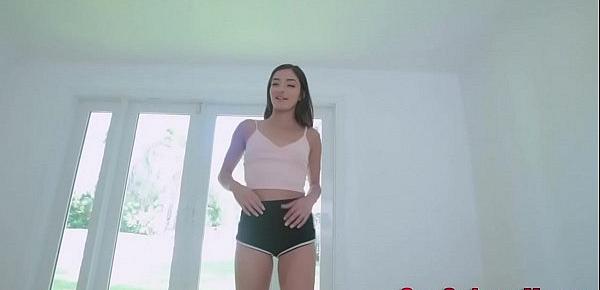  Flat chested teenager with small tits